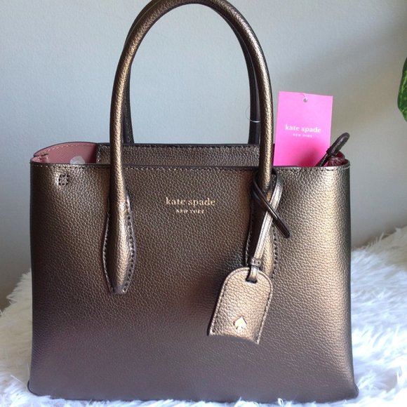 Kate Spade Eva Small Satchel Ash Metallic - Picture 10 of 13